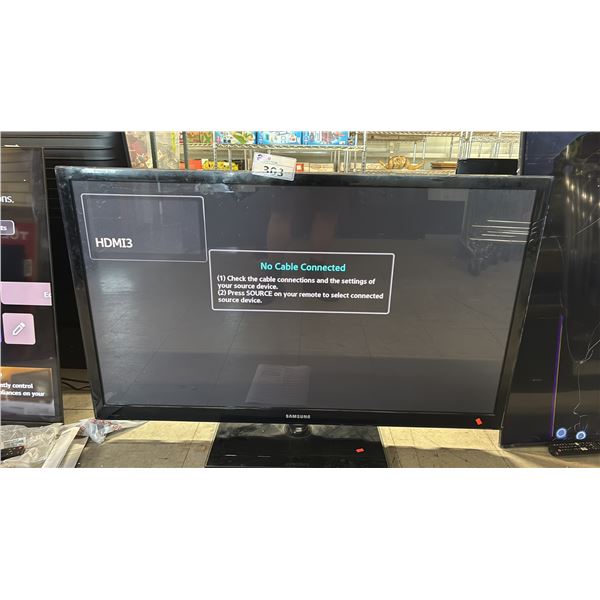 SAMSUNG 51" 3D PLASMA HDTV WITH STAND *NO REMOTE*