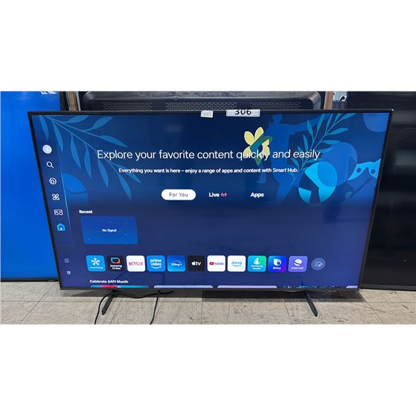 SAMSUNG 50" QLED 4K Q60C TV WITH STAND *NO REMOTE*