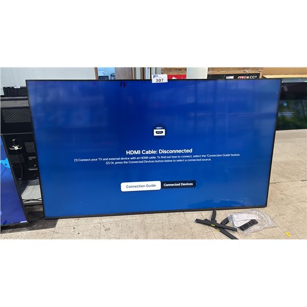 SAMSUNG 75" QLED Q6F 4K SMART TV WITH STAND & REMOTE *VERTICAL GREEN LINES ACROSS TOP OF SCREEN*