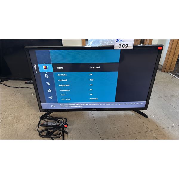SAMSUNG 32" H4000 SERIES 4HD FLAT TV WITH STAND & REMOTE