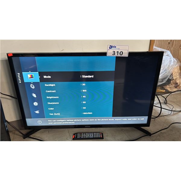 SAMSUNG 32" H4000 SERIES 4HD FLAT TV WITH STAND & REMOTE
