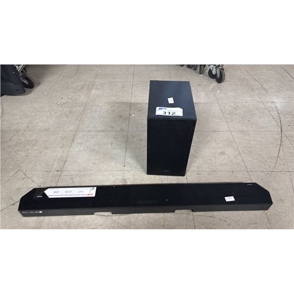 SAMSUNG HW-Q600B/ZC SOUNDBAR WITH SAMSUNG PS-WC67B SUBWOOFER *NO CABLES OR POWER CORDS/NO REMOTE*