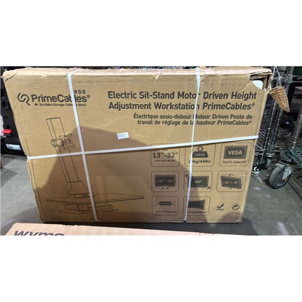 ERGO PRIME CABLES  ELECTRIC SIT-STAND MOTOR DRIVEN HEIGHT ADJUSTMENT WORKSTATION