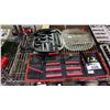Image 2 : SHELF OF ASSORTED ITEMS INCLUDING; HUSKY SOCKET SET , ORIA TOOL KIT AND MORE