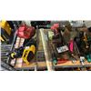 Image 2 : SHELF OF ASSORTED HAND TOOLS, MILWAUKEE CORDLESS DRILL, HILTI BATTERY CHARGER, DEWALT TOOL BAG AND
