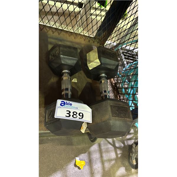 LOT OF ASSORTED WEIGHT DUMBBELLS