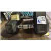 Image 2 : LOT OF ASSORTED WEIGHT DUMBBELLS