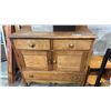 Image 1 : WOOD 2-DOOR/2-DRAWER SIDEBOARD & SMALL WOOD SIDE TABLE