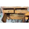 Image 3 : WOOD 2-DOOR/2-DRAWER SIDEBOARD & SMALL WOOD SIDE TABLE