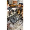 Image 2 : METAL GLASS TOP SIDE TABLE & METAL SIDE TABLE BASE