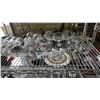 Image 3 : SHELF OF CHAMPAIGN FLUTES, MARTINI GLASSES, CORDIAL GLASSES & MORE