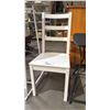 Image 3 : FOLDING TABLE, WHITE WOOD CHAIR & STANDING MIRROR