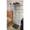 Image 2 : UPRIGHT GLASS DISPLAY CASE WITH INTERIOR LIGHTING: APPROX. 64"T X 17"W X 14"D