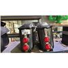 Image 1 : (2) BLACK HARD-SHELL MOTORCYCLE SADDLEBAGS