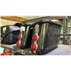 Image 2 : (2) BLACK HARD-SHELL MOTORCYCLE SADDLEBAGS