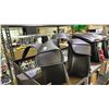 Image 3 : (2) BLACK SYNTHETIC LEATHER 2-BUCKLE MOTORCYCLE SADDLEBAGS
