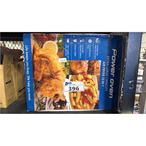 POWER OVEN EXTRA LARGE CAPACITY 10 IN 1 AIR FRYER