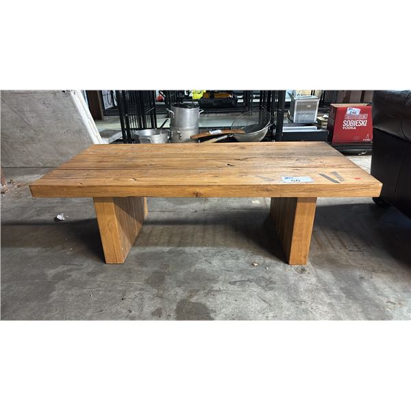 RUSTIC OAK COFFEE TABLE