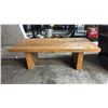 Image 1 : RUSTIC OAK COFFEE TABLE