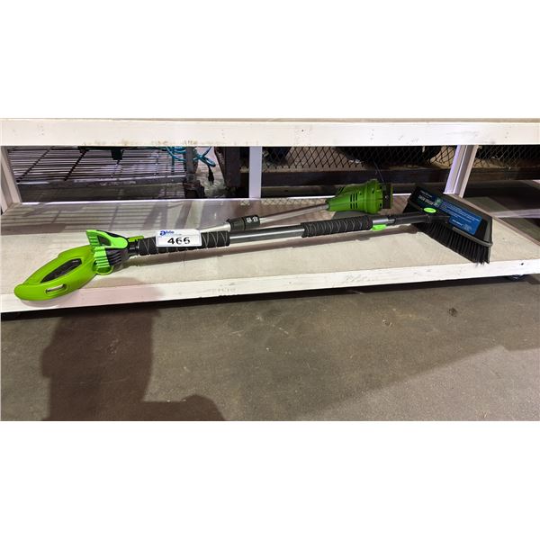 POLAR XTREME SNOW BRUSH & GREENWORKS PRO CORDLESS TRIMMER *NO BATTERY/NO CHARGER/WORKING CONDITION