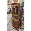 Image 3 : MAHOGANY CURVED FRONT CORNER CABINET