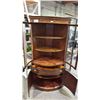 Image 4 : MAHOGANY CURVED FRONT CORNER CABINET