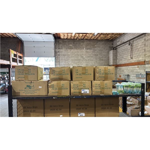 SHELF OF MG BIODEGRADABLE HAND SANITIZING WIPES