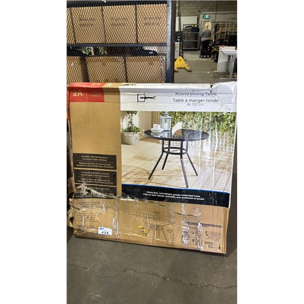 40 INCH ROUND DINING TABLE *IN BOX*