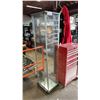Image 2 : UPRIGHT GLASS DISPLAY CASE: APPROX. 65"T X 17"W X 14"D