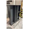 Image 2 : (2) VINTAGE BLACK WOOD VERTICAL MEDIA STORAGE TOWERS