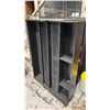 Image 3 : (2) VINTAGE BLACK WOOD VERTICAL MEDIA STORAGE TOWERS