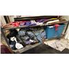 Image 1 : SHELF OF ASSORTED CLOTHING & A DUFFLE BAG