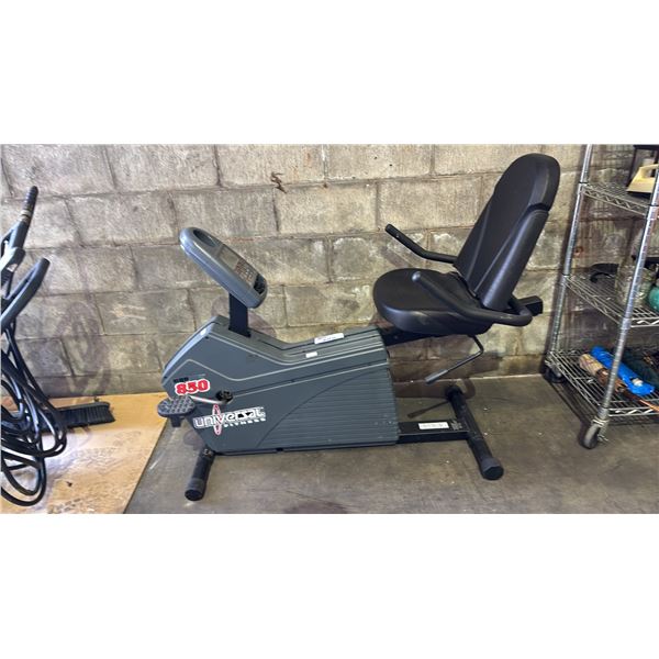 UNIVERSAL FITNESS MBR 850 RECUMBENT EXERCISE BIKE WITH DISPLAY