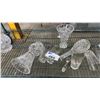 Image 3 : SHELF OF ASSORTED CUT GLASS VASES & DRINKING GLASSES