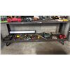 Image 1 : SHELF OF ASSORTED TOOLS: SCREWDRIVERS, MEASURING TAPE, SOCKET WRENCHES & MORE