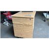 Image 1 : (2) DRAWER WOOD FILING CABINET & 3 HOLE PUNCH