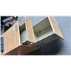Image 3 : (2) DRAWER WOOD FILING CABINET & 3 HOLE PUNCH