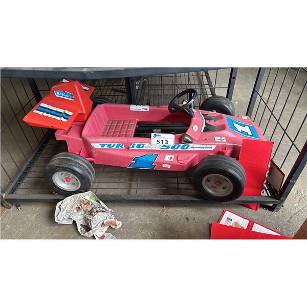 VINTAGE PINK B.F. GOODRICH PEDAL CAR