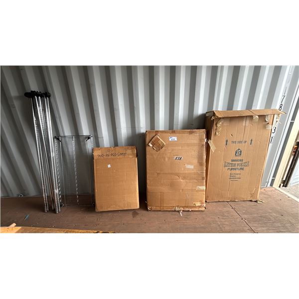 ROLLING RACK PIECES, RTA BABY CRIB, FOLDING COT & MORE