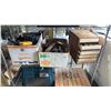 Image 7 : RACK OF ASSTD. ITEMS: SOCCER GOAL SET, TOOL BOXES, RTA SOLID PINE TABLE & MORE *RACK INCLUDED*