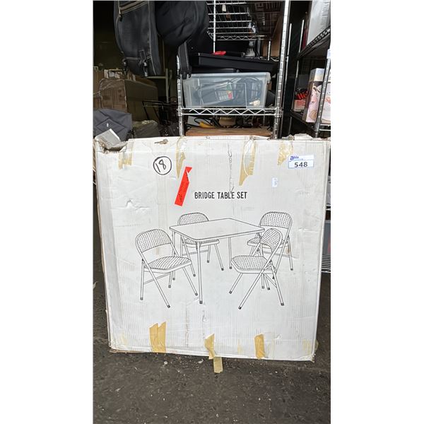 BRIDGE TABLE SET: *RTA IN BOX*