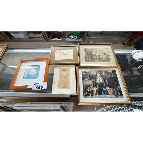 ASSORTED FRAMED ARTWORK