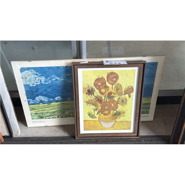 2 VINCENT VAN GOGH PRINTS