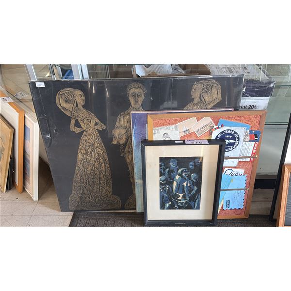 ASSORTED FRAMED ARTWORK