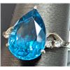 Image 2 : 10K(2.1G), BLUE TOPAZ (3.8CT)RING, SIZE 6.5, SUGGESTED RETAIL VALUE $1900