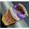 Image 2 : SILVER(7.3G), AMETHYST (APP 6CT) RING, SUGGESTED RETAIL VALUE $460