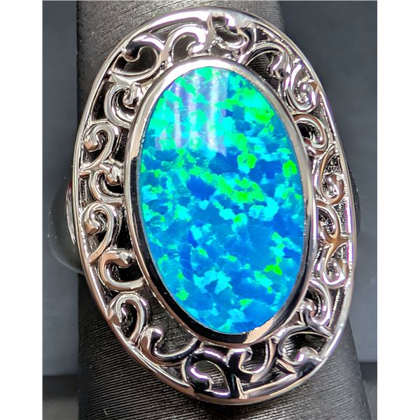 SILVER(6.9G), OPALITE RING, SUGGESTED RETAIL VALUE $280