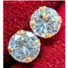Image 1 : 14K(0.3G), CZ 4MM EARRING, SUGGESTED RETAIL VALUE $210