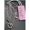 Image 2 : SILVER(2.71G), NATURAL DIAMOND (0.01CT) NECKLACE 15"