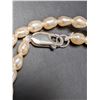 Image 3 : SILVER FRESH WATER PEARL NECKLACE 16", SUGGESTED RETAIL VALUE $200